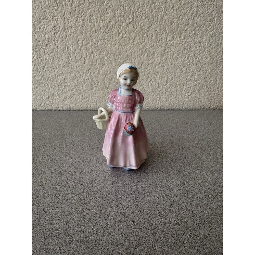 Royal Doulton Tinkle Bell HN 1677 Porcelain Figurine Pink Dress 5" England